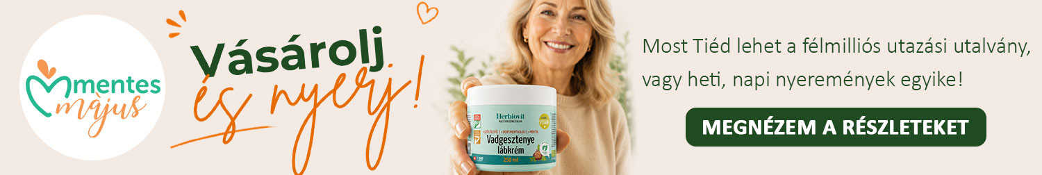 parabénmentes herbiovit vadgesztenye lábkérm vásárlással nyerhetsz mentes májusban